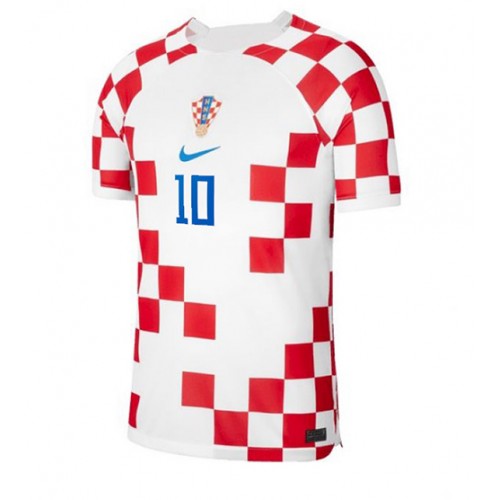 Kroatien Luka Modric #10 Replika Hjemmebanetrøje VM 2022 Kortærmet